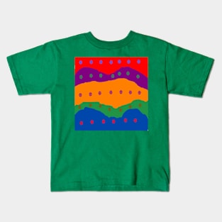 Exotic Cascade Pattern Kids T-Shirt